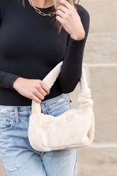 Izzie Soft Plush Shoulder Bag - Stylish & Durable, Shoulder Bags, $ 45.00, A Moment Of Now™