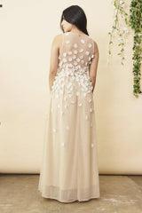 Floral Ombre Maxi Gown in Champagne and Cream | Boutique In USA, Dresses, $ 478.00, A Moment Of Now™