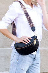 Myra Quilted Leather Crescent Sling Bag, Sling Bags, $ 55.00, A Moment Of Now™