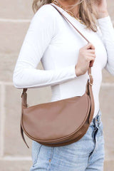 Millie Vegan Leather Crescent Sling Crossbody Bag, Sling Bags, $ 51.95, A Moment Of Now™