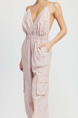 Stylish Spaghetti Strap Cargo Jumpsuit, Jumpsuits, $ 91.95, A Moment Of Now™