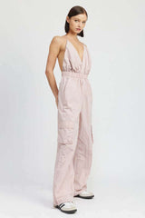 Stylish Spaghetti Strap Cargo Jumpsuit, Jumpsuits, $ 91.95, A Moment Of Now™