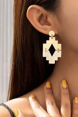 Aztec Wood & Feather Dangle Earrings - Unique Fashion Jewelry, Earrings, $ 12.95, A Moment Of Now™