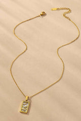 Waterproof Tarot Card Natural Stone Necklace, Necklaces, $ 25.00, A Moment Of Now™