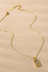 Waterproof Tarot Card Natural Stone Necklace, Necklaces, $ 25.00, A Moment Of Now™