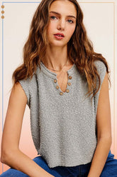 Slouchy Cropped Extended Sleeve Sweater Top, Tops, $ 46.95, A Moment Of Now™