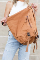 Kai Asymmetric Canvas Backpack - Stylish & Durable, Backpacks, $ 54.95, A Moment Of Now™