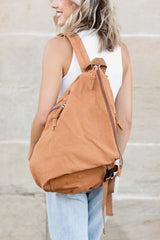 Kai Asymmetric Canvas Backpack - Stylish & Durable, Backpacks, $ 54.95, A Moment Of Now™