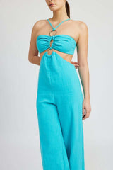 Stylish Double O Ring Cut Out Jumpsuit - Shop Now, Jumpsuits, $ 75.00, A Moment Of Now™