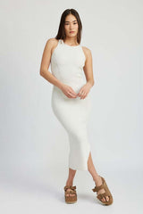 High Slit Tank Midi Dress - Bold & Chic Style, Dresses, $ 74.95, A Moment Of Now™