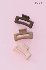 Mini Box Hair Claw Set of 3 Pack - Stylish Hold, Hair Claws, $ 26.95, A Moment Of Now™