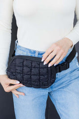 Anya Quilted Puffer Sling Bum Bag - Trendy & Stylish, Sling Bags, $ 59.95, A Moment Of Now™