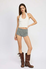 Stylish Ribbed Halter Neck Top for Every Occasion, Tops, $ 49.95, A Moment Of Now™