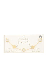 Stylish Metal Clover Shape Necklace | Made in Korea, Necklaces, $ 39.95, A Moment Of Now™