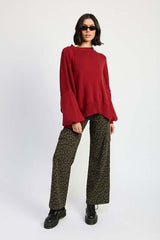 Grey Leopard Mid Rise Wide Leg Cargo Pants, Pants, $ 75.00, A Moment Of Now™
