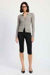 Stylish Grey Cable Knit Cardigan Top for Every Occasion, Cardigans, $ 77.95, A Moment Of Now™