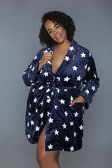 Kaylee Starry Print Front Belt Robe - Ultimate Comfort, Robes, $ 39.00, A Moment Of Now™