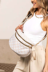 Frankie Oversize Double Zip Print Crescent Sling, Sling Bags, $ 45.00, A Moment Of Now™