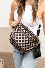 Frankie Oversize Double Zip Print Crescent Sling, Sling Bags, $ 45.00, A Moment Of Now™