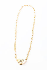 18K Stainless Steel Handcuff Necklace - Edgy & Stylish, Necklace, $ 18.00, A Moment Of Now™