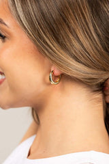 14k Stainless Steel Everyday Huggie Earrings, Earrings, $ 15.00, A Moment Of Now™