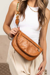 Callie Fold Over Leather Crossbody Sling Bag, Sling Bags, $ 47.00, A Moment Of Now™