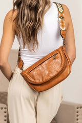 Callie Fold Over Leather Crossbody Sling Bag, Sling Bags, $ 47.00, A Moment Of Now™