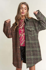 Misty Forest Green Longline Shacket - Cozy & Chic, Shackets, $ 72.00, A Moment Of Now™