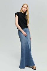 Ocean Wave Denim Skirt HJ821, , $ 118.00, A Moment Of Now™