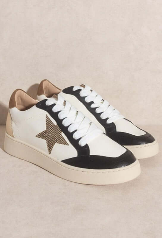 Eliana Star Sneakers - Bold 90's Style Comfort, Sneakers, $ 80.95, A Moment Of Now™