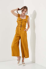 Stylish Sleeveless Square Neck Jumpsuit, Jumpsuits, $ 86.95, A Moment Of Now™