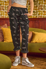 Trendy Smiley Face Pattern Baggy Causal Pants, Pants, $ 82.00, A Moment Of Now™