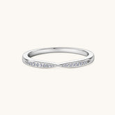 925 Sterling Silver Moissanite Ring - Luxury Elegance, Rings, $ 55.00, A Moment Of Now™