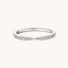 925 Sterling Silver Moissanite Ring - Luxury Elegance, Rings, $ 55.00, A Moment Of Now™