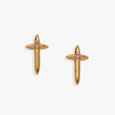 4:13 Cross Stud Earrings, Earrings, $ 34.00, A Moment Of Now™