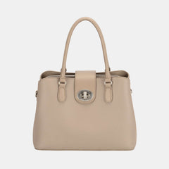 David Jones PU Leather Twist-Lock Tote Bag, Totes, $ 55.00, A Moment Of Now™