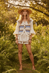 Striped Low Gauge Button-Down Sweater Vest | Fashion Boutique Online, Sweaters, $ 47.00, A Moment Of Now™