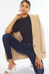 All Dark Blue Mid Rise Super Skinny Jeans - Comfort Fit, Jeans, $ 69.00, A Moment Of Now™