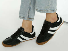 Blaster Casual Striped Lace-Up Sneakers - Stylish Comfort, sneakers, $ 90.00, A Moment Of Now™