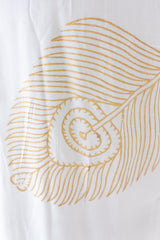Peacock Maxi Wrap Dress in White + Gold | Boutique In USA, Dresses, $ 180.00, A Moment Of Now™