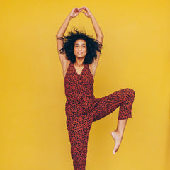 Leopard Strappy Jumpsuit in Sienna + Black | Boutique In USA, Jumpsuits, $ 140.00, A Moment Of Now™