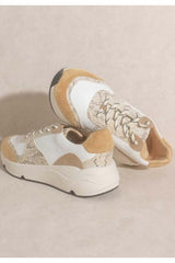 Tan Brown Lace-up Platform Sneakers - Shop Now, Sneakers, $ 89.95, A Moment Of Now™