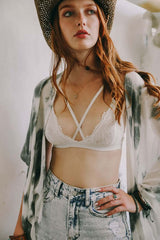 Center Cross Strap Lace Bralette, Bralettes, $ 31.95, A Moment Of Now™