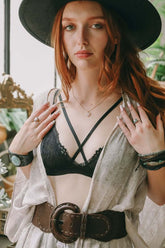 Center Cross Strap Lace Bralette, Bralettes, $ 31.95, A Moment Of Now™