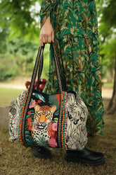 Tropical Leopard Embellished Tote, Accessories, $ 149.00, A Moment Of Now™
