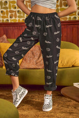 Smiley Face Pattern Baggy Causal Pants, Pants, $ 82.00, A Moment Of Now™