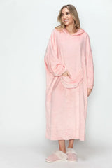 Oversized Pocketed Pullover Hooded Midi Loungewear, Loungewear, $ 45.00, A Moment Of Now™