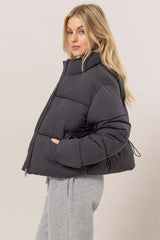 Black Quilted Puffer Jacket - Comfort & Style, Jackets, $ 63.00, A Moment Of Now™