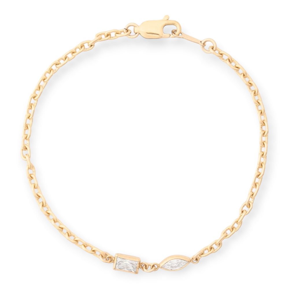 two stone bracelet, Bracelets, $ 78.00, A Moment Of Now™