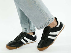 Blaster Casual Striped Lace-Up Sneakers - Stylish Comfort, sneakers, $ 90.00, A Moment Of Now™